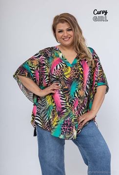Picture of CURVY GIRL TOP WITH BATWING SLEEVE
